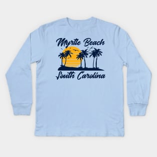 Myrtle Beach South Carolina Kids Long Sleeve T-Shirt
